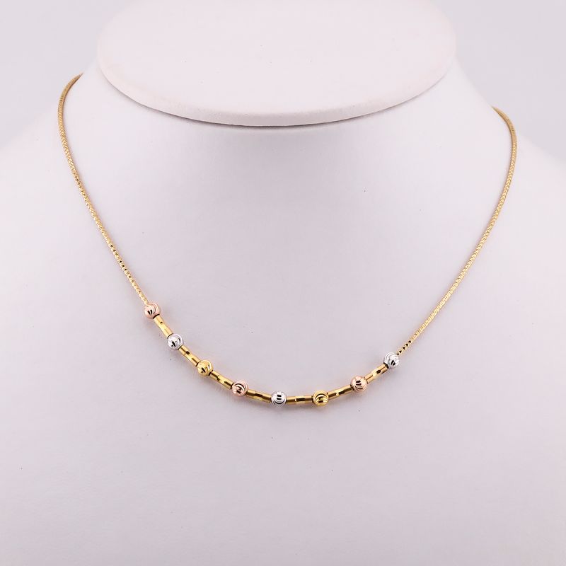 Gargantilla Borlas Tns 14k 6.9g