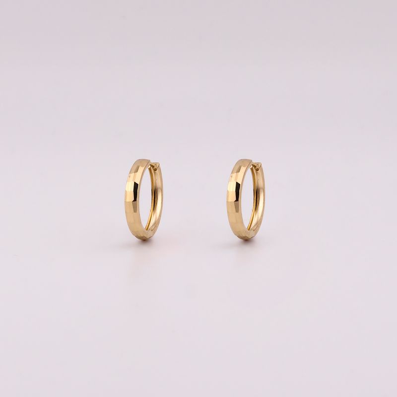 Aretes Facetados 14k 1.6g