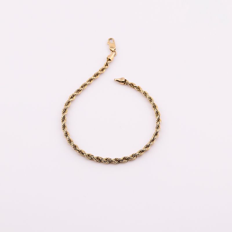 Pulso Torzal 14k 3.4g 22cm