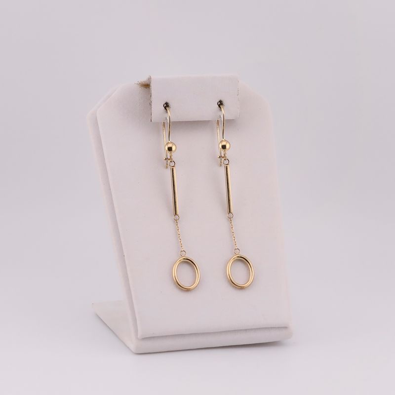 Aretes Colgante 14k 1.8g