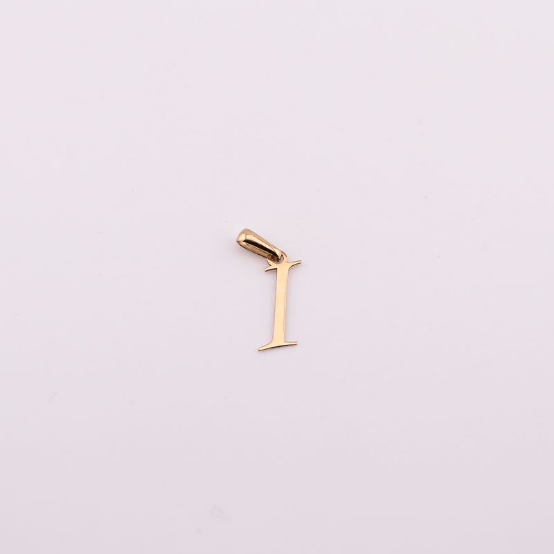 Dije Letra "i" 14k 0.4g