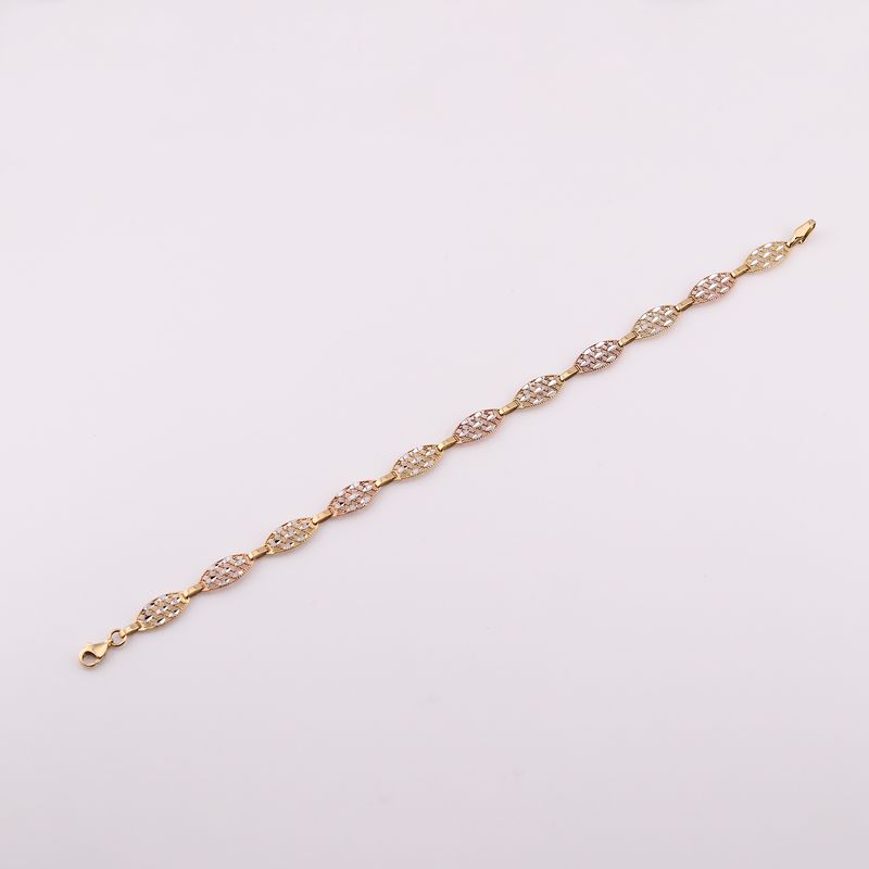 Pulsera Ovalos Tns 14k 4.6g 20cm