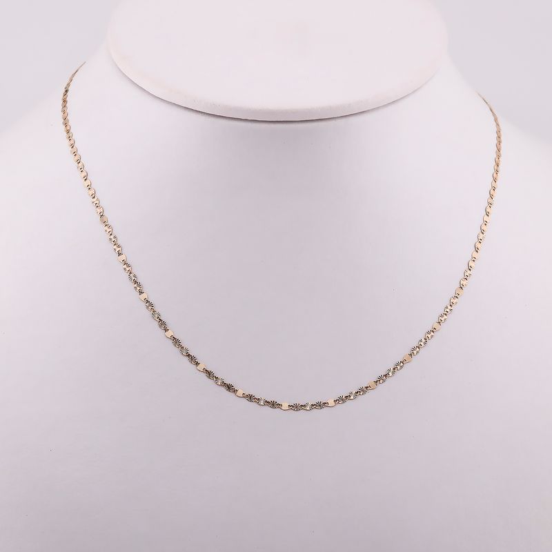 Cadena Mixta 14k 1.5g 55cm