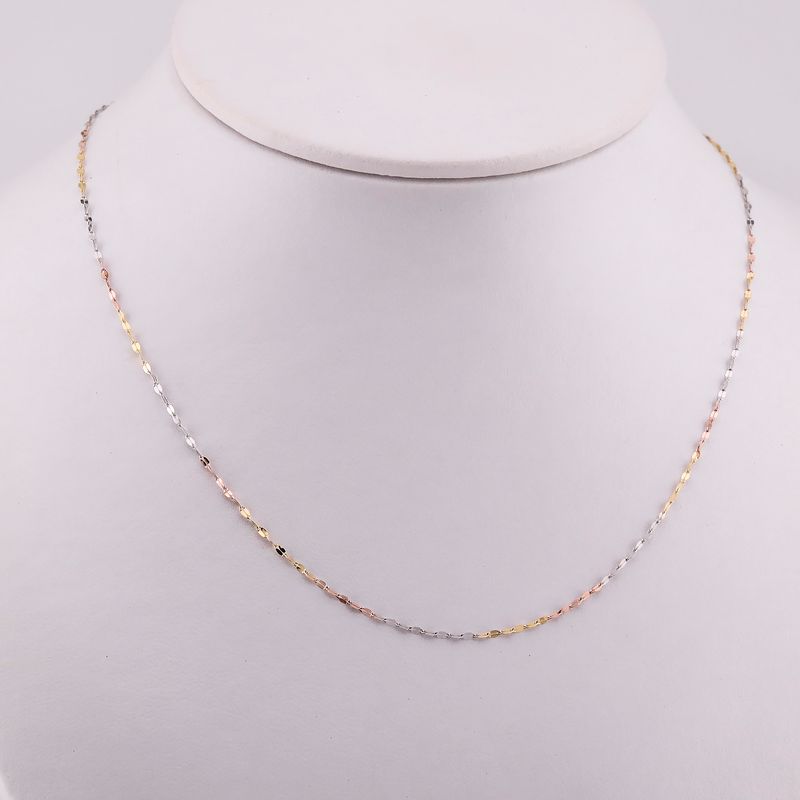 Cadena Granito De Café Tnos14k 0.8g 45cm