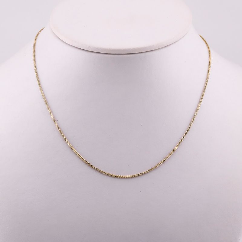 Cadena Espiga  14k 3g 45cm