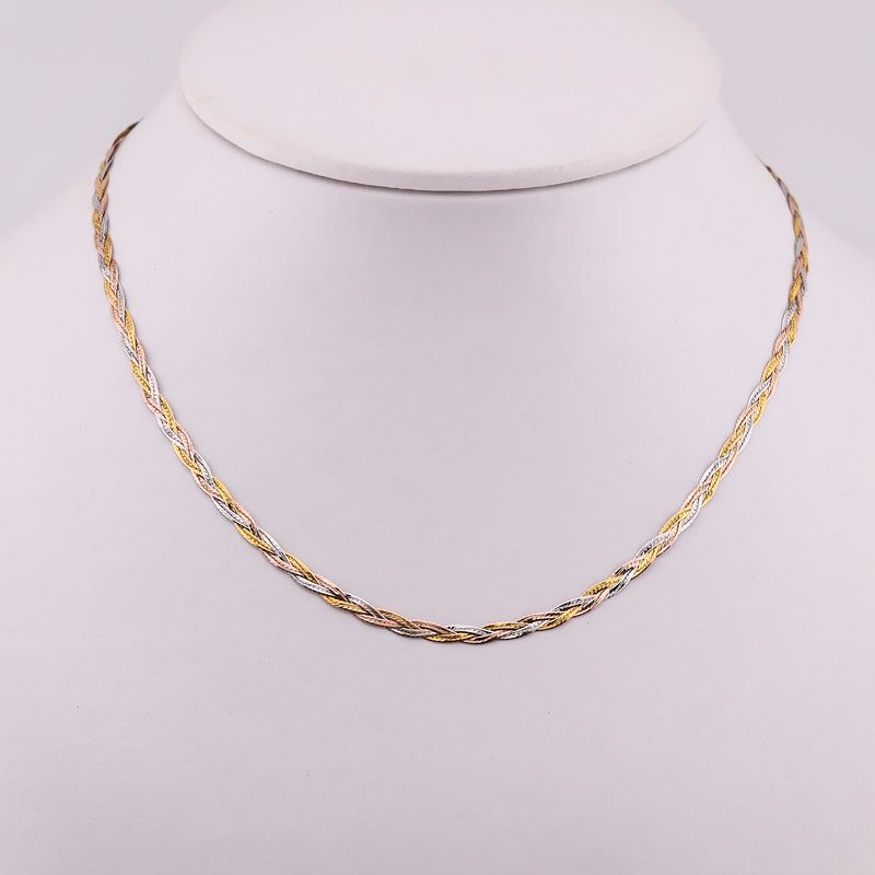 Gargantilla Trenzada 14k 3.8g