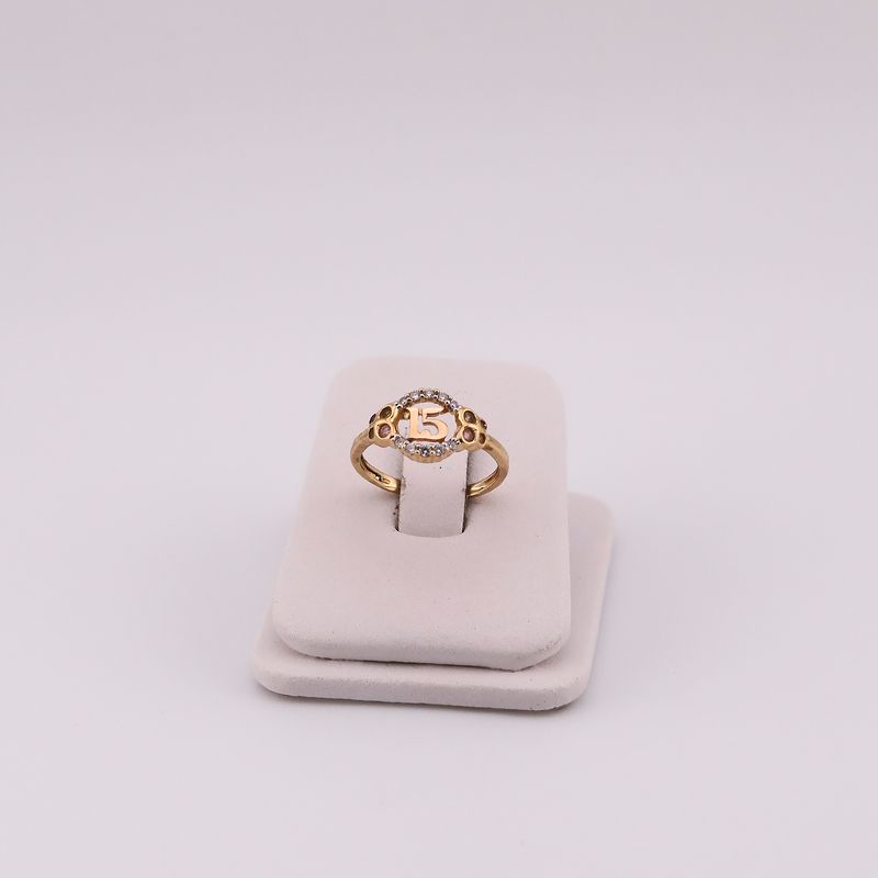 Anillo 15 Años 14k 2g #6