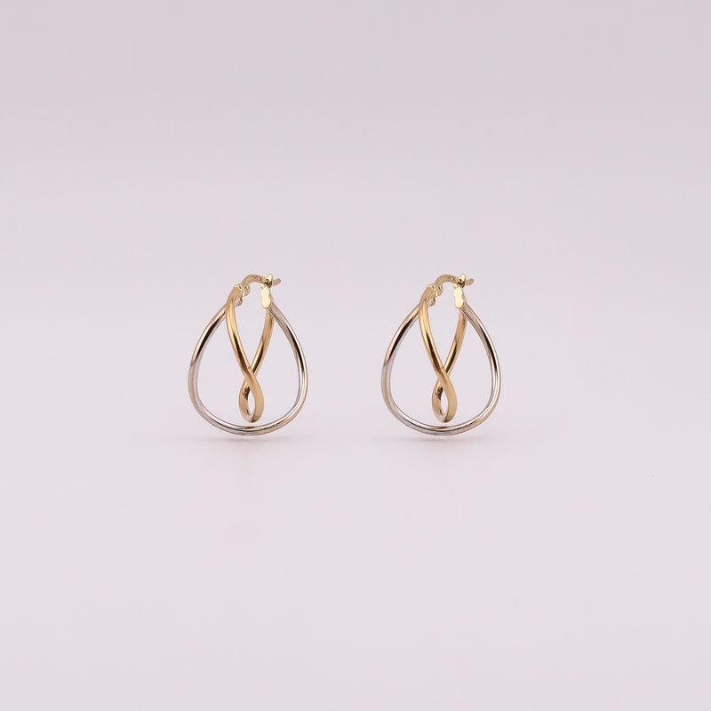 Arracadas Cruzadas Tnos 14k  2.1g