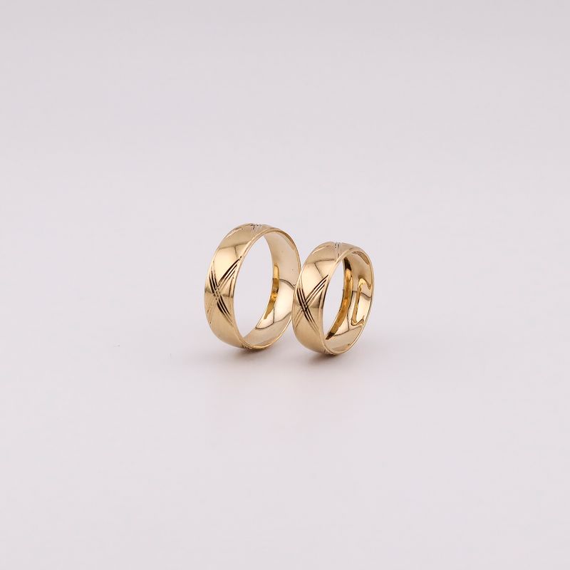 Argollas Relim. 14k 4.1g #7 #9.5