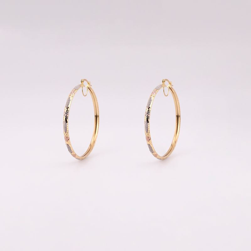 Arracadas Satinadas 14k 6.1g