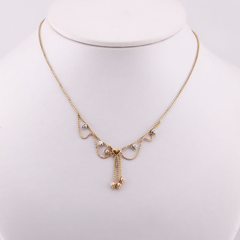 Gargantilla Corazones Colg. 14k 4.7g