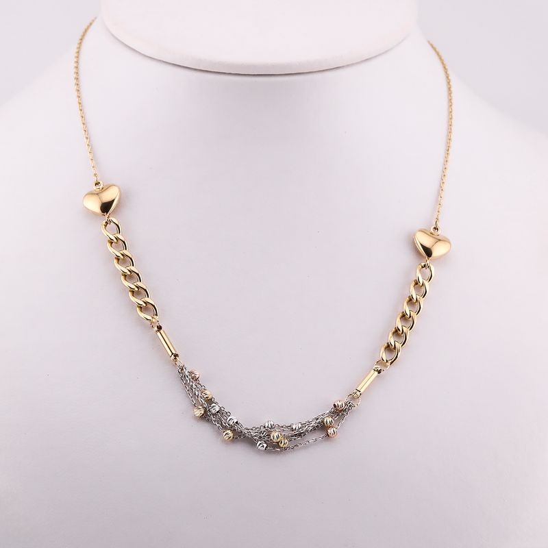 Gargantilla Corazon/borlas 14k 7g