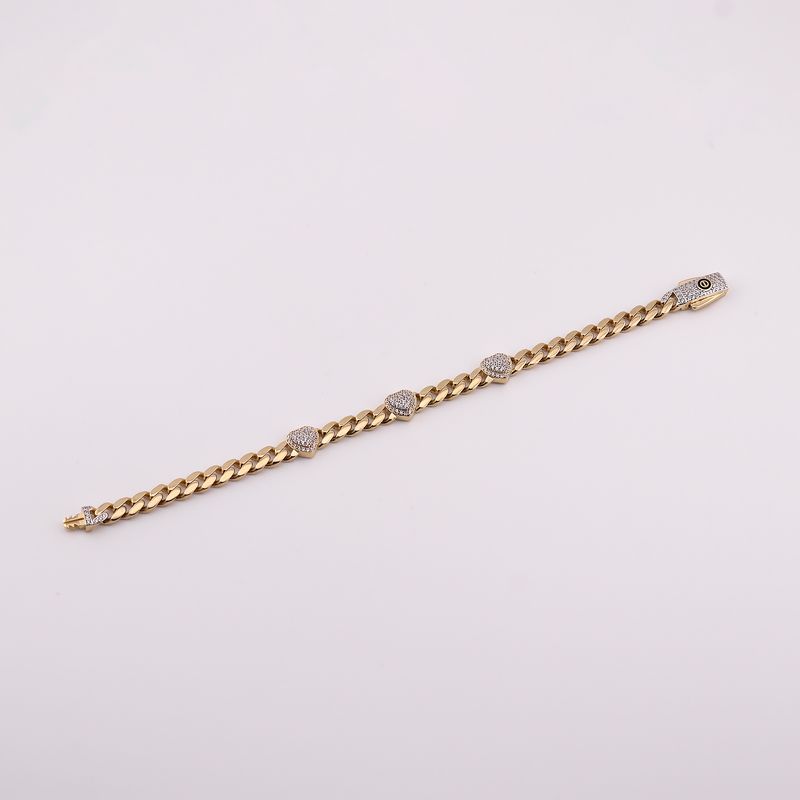 Pulso Tipo Monaco C/p 14k 12.7g 17cm