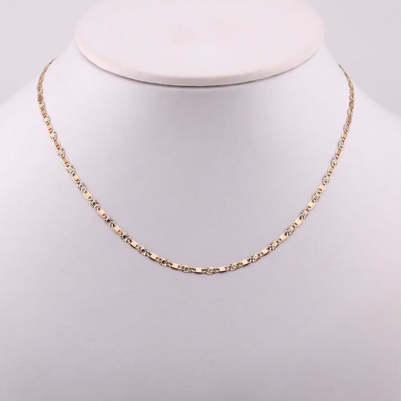 Cadena Mixta 14k 2.7g 50cm