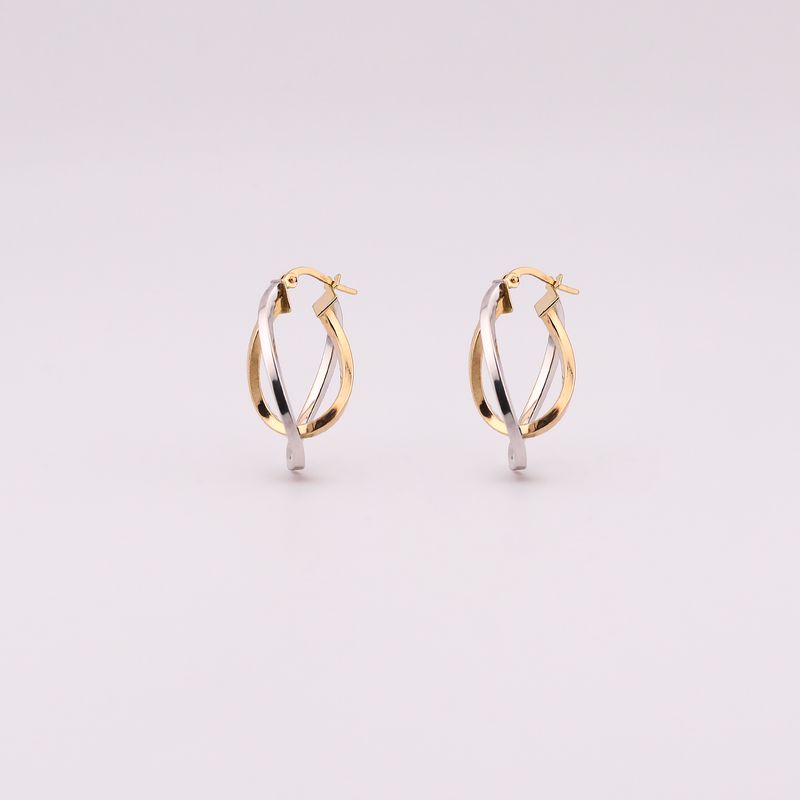 Arracadas Dobles Tns 14k 2.7g