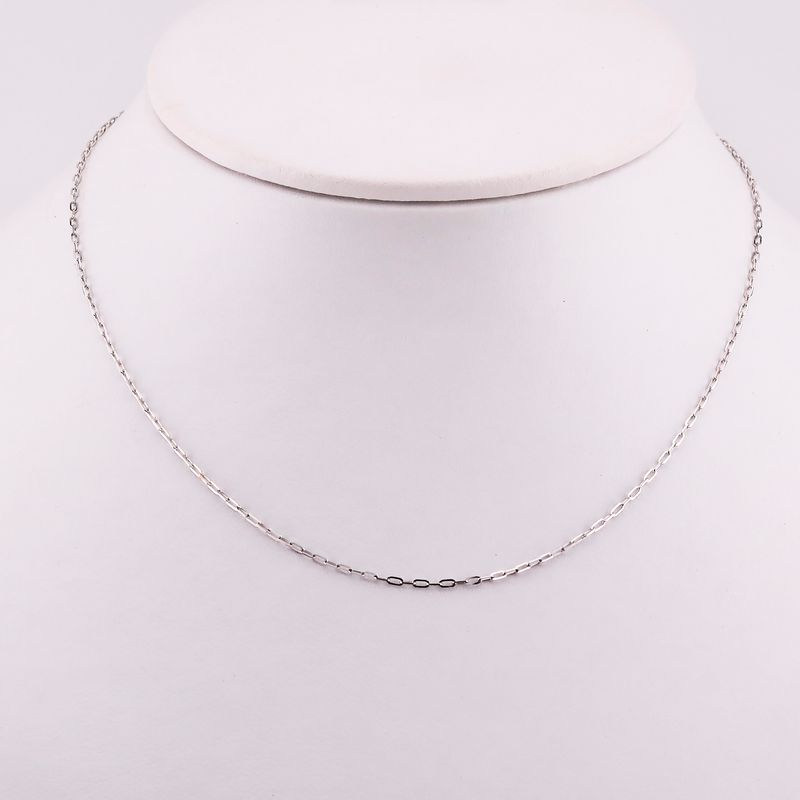 Cadena Eslabon Bca 10k 1.5g 40cm