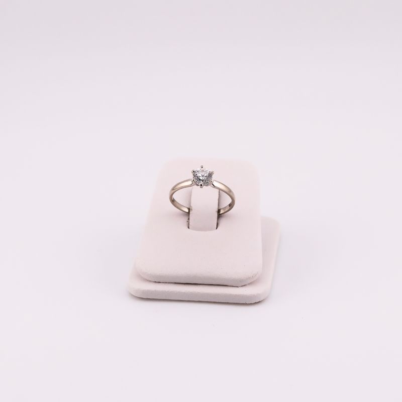 Anillo Bco C/p 14k 1.8g #7