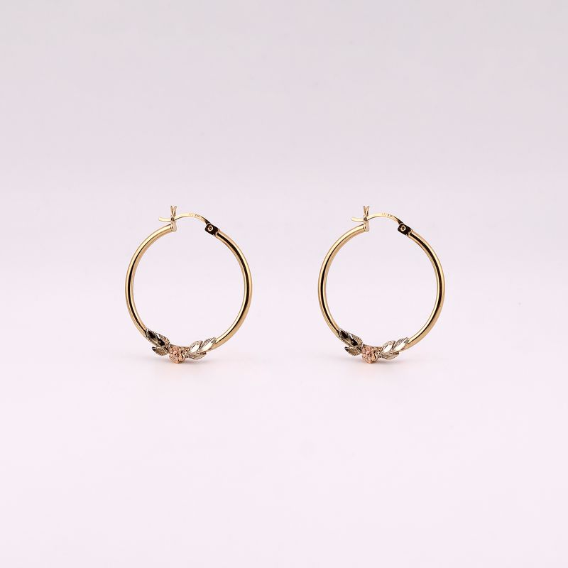 Arracadas Flor 14k 3.3g