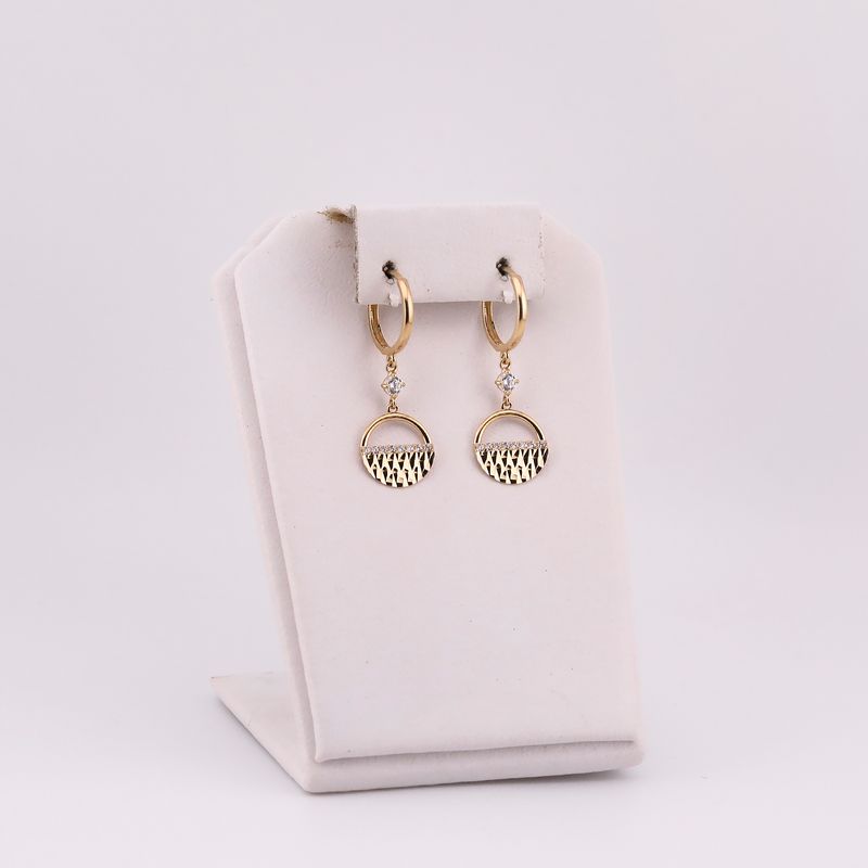 Aretes Colg. C/p 14k 2g