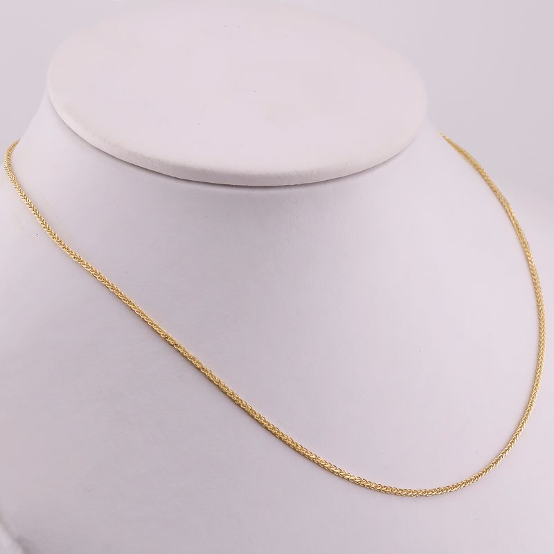 Cadena Espiga 10k 1.5g 50cm