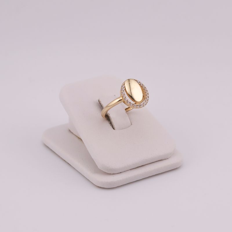 Anillo Ovalo C/p Bca 10k 1.8 #9