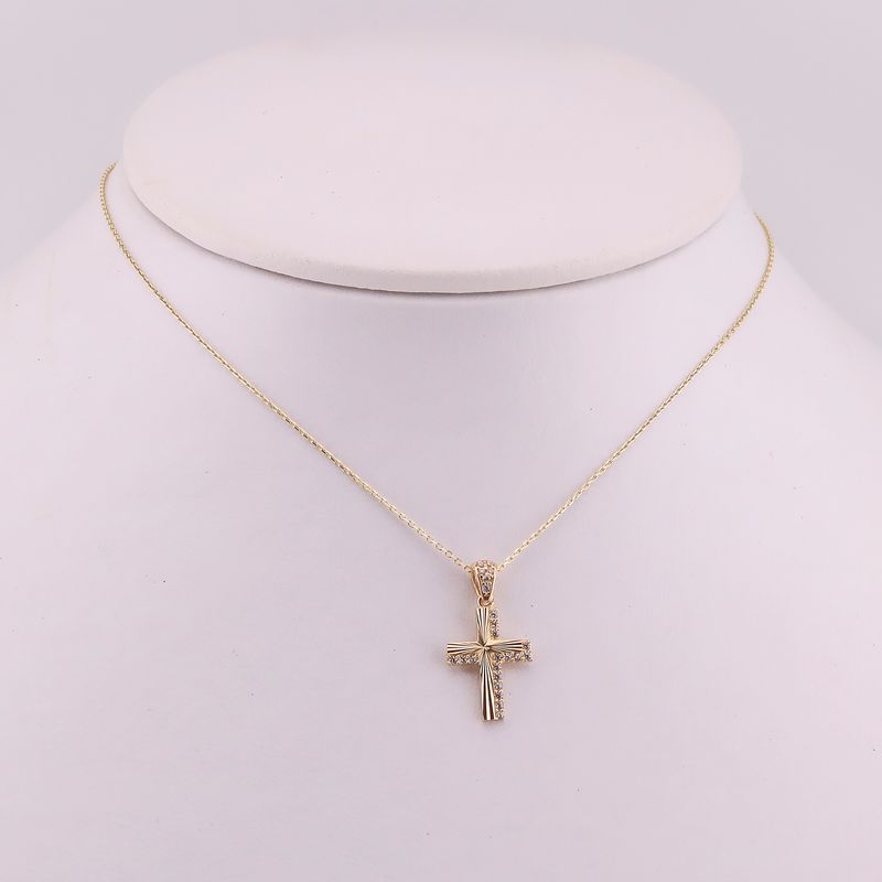 Gargantilla Cruz Dimant. C/p