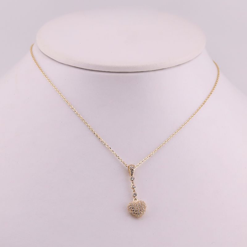 Gargantilla Corazon C/p 14k 3.3