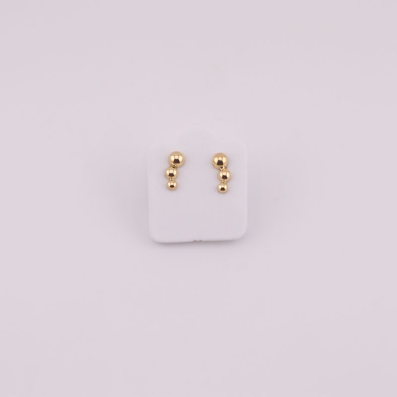 Broqueles Triple Esfera 10k 0.2g