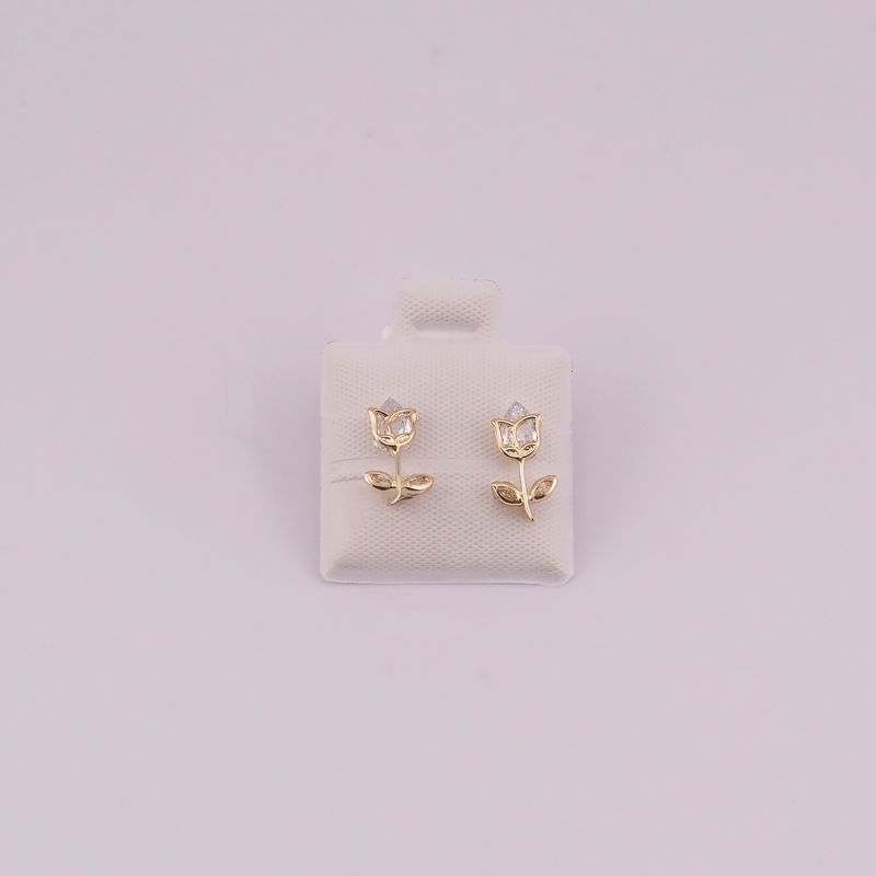 Broqueles Tulipan Real 10k 0.5g