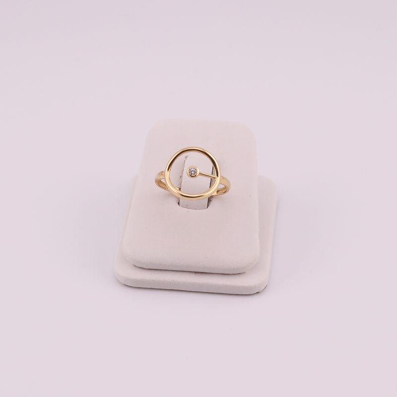 Anillo Circular C/p 14k 1.4g #9