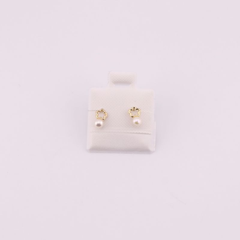 Flor Silueta Perla Mini 10k 0.2g