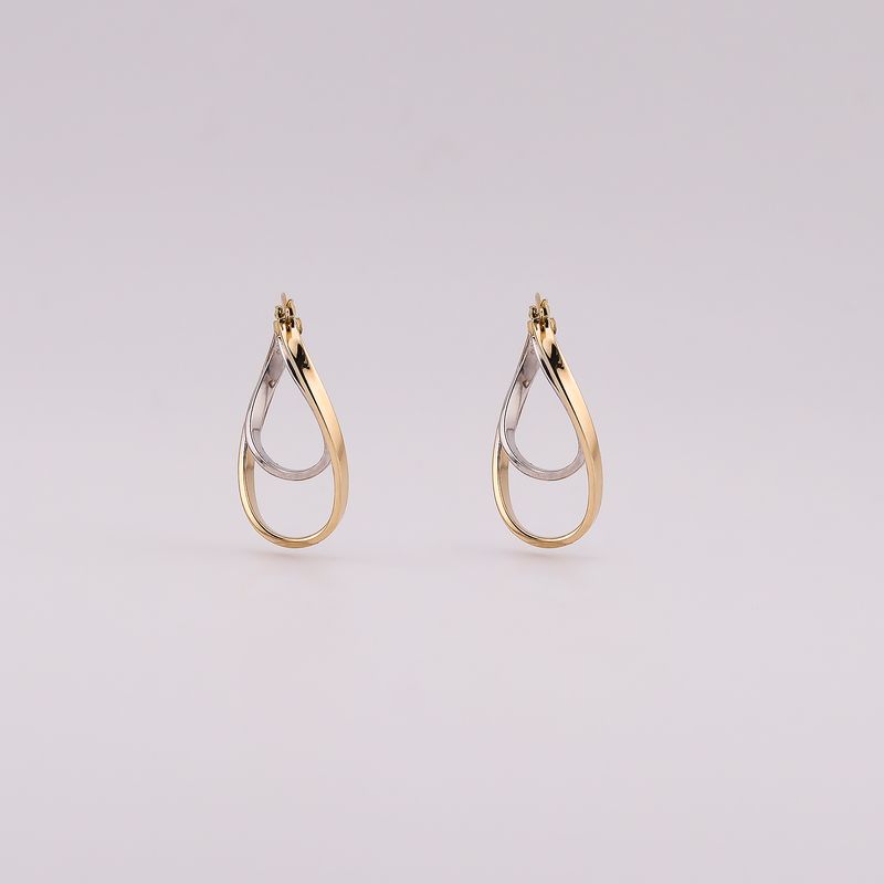 Arracadas Torc. 2 Tns 14k 2.1g