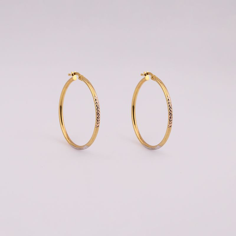 Arracadas Red.3tns. Relim. 14k. 2.4g