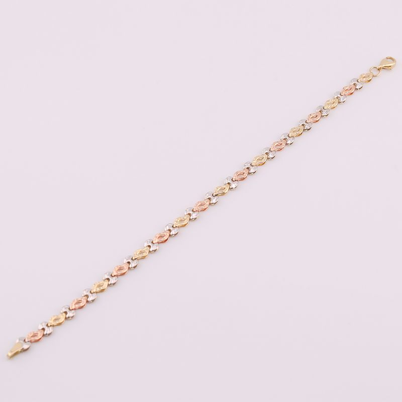 Pulsera Moño Tnos  14k 3.6g 17cm