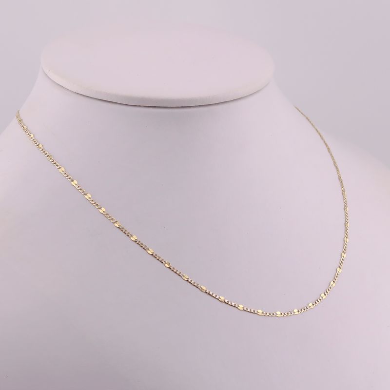 Cadena Mixta Del 14k 50cm 1.7g