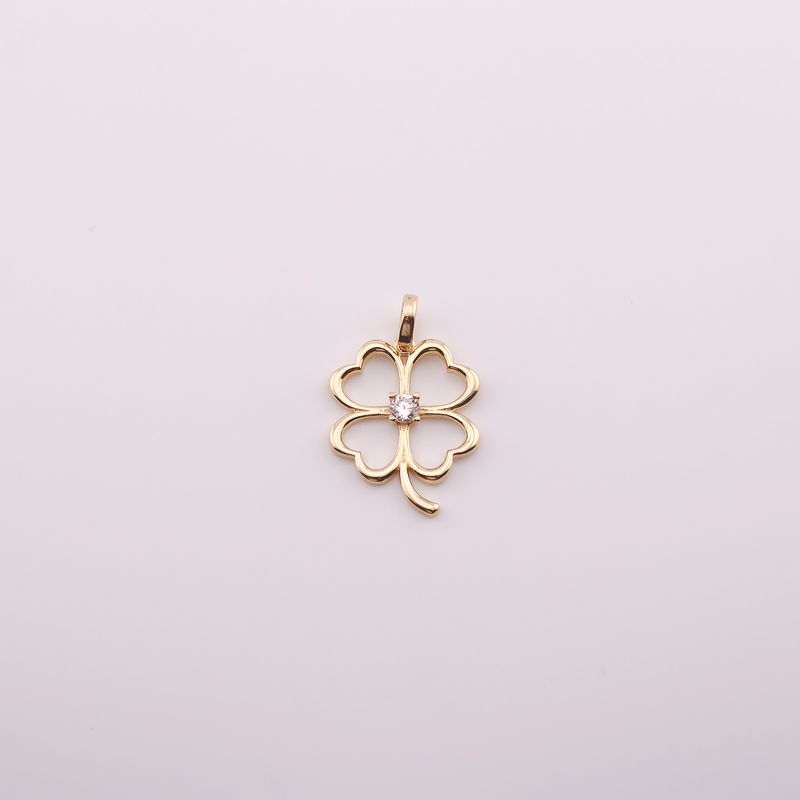 Dije Trebol Silueta C/p 14k 1.8g