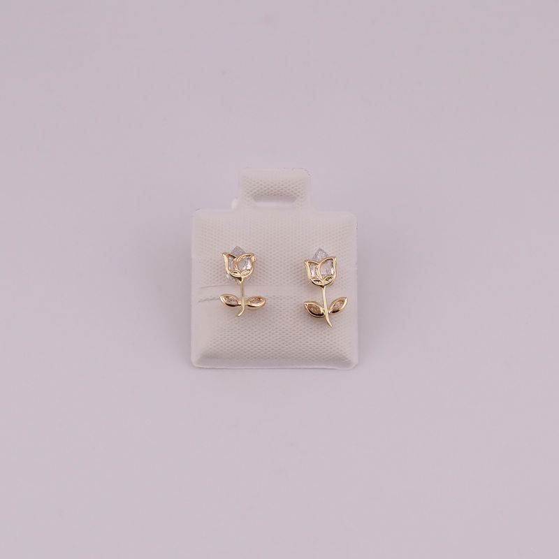 Broqueles Tulipan Real 10k 0.5g