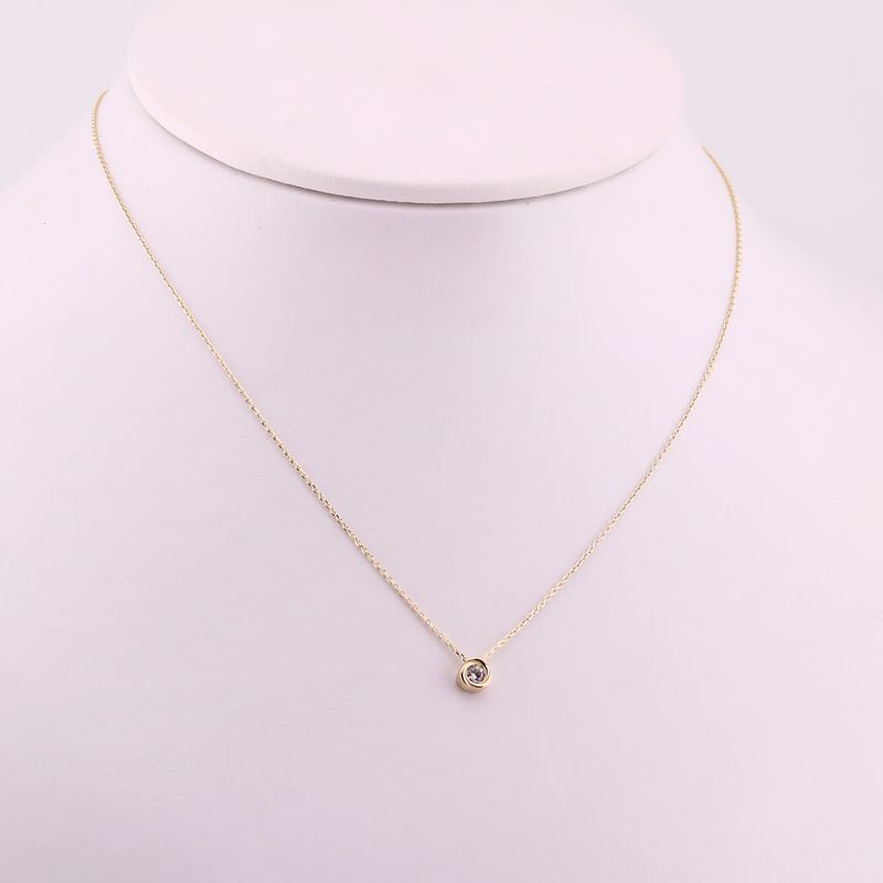 Gargantilla Rosa C/p 14k 1.6g