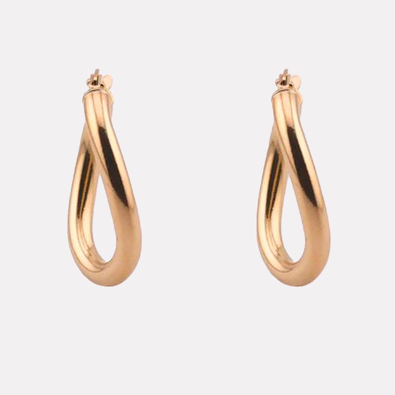 Arracadas Torc. Lisas 14K 2.1g