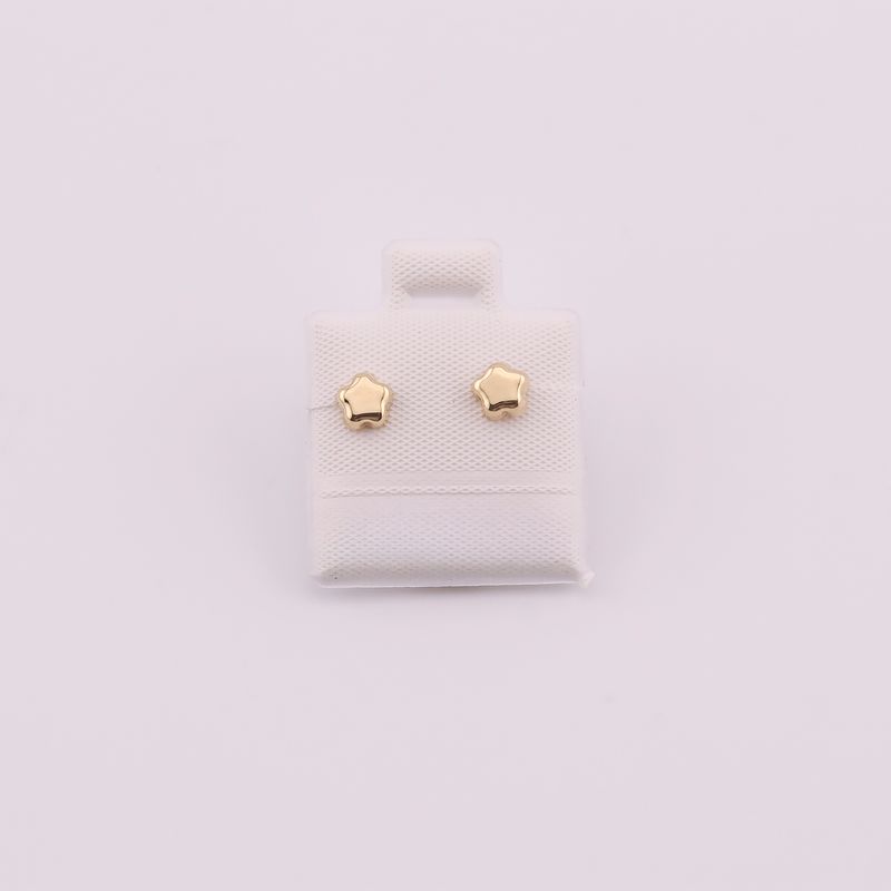 Broqueles Inflado Flor 10k 0.2g