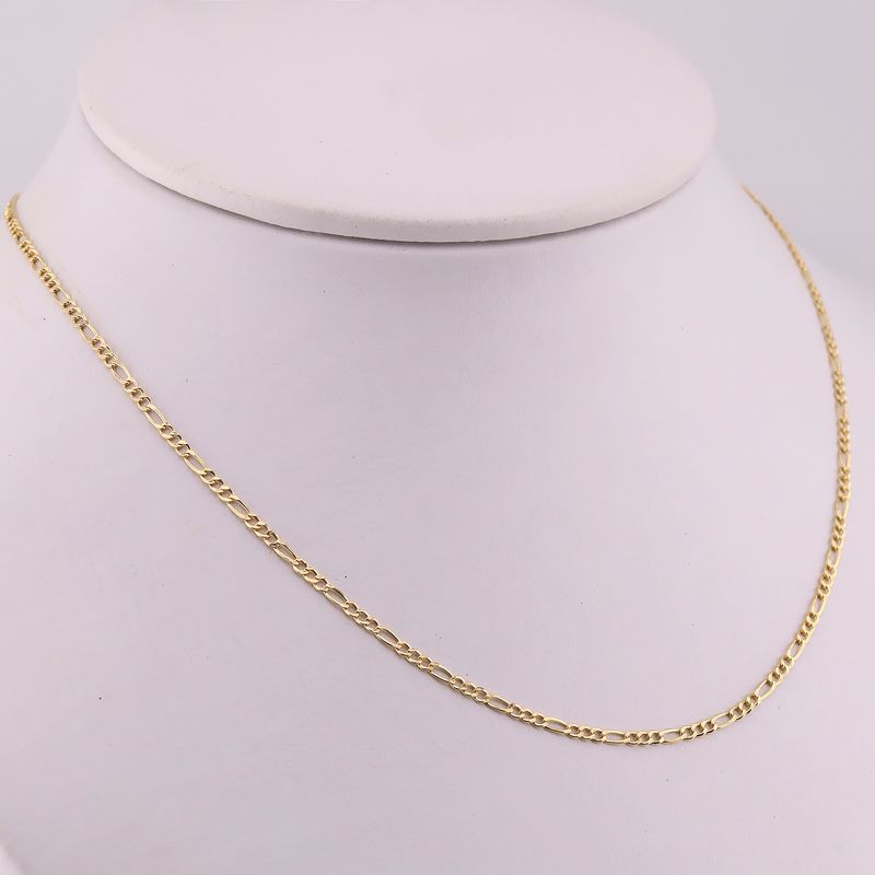 Cadena 3x1 14k 50cm 1.7g