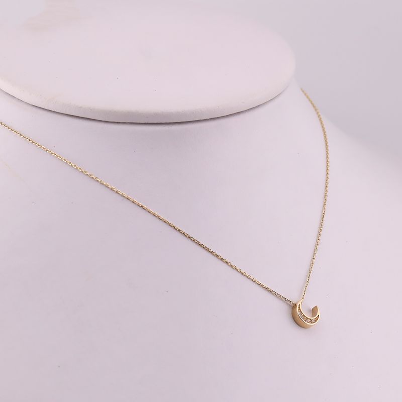 Gargantilla Luna 14k 1.6g