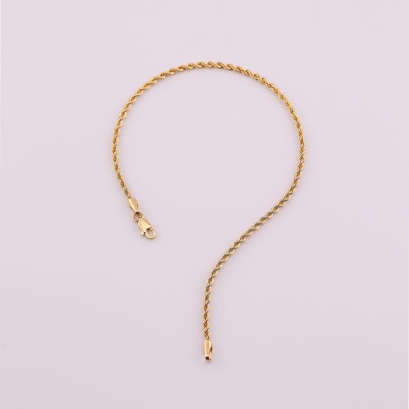 Pulso Torzal 14k 21cm 1.5g