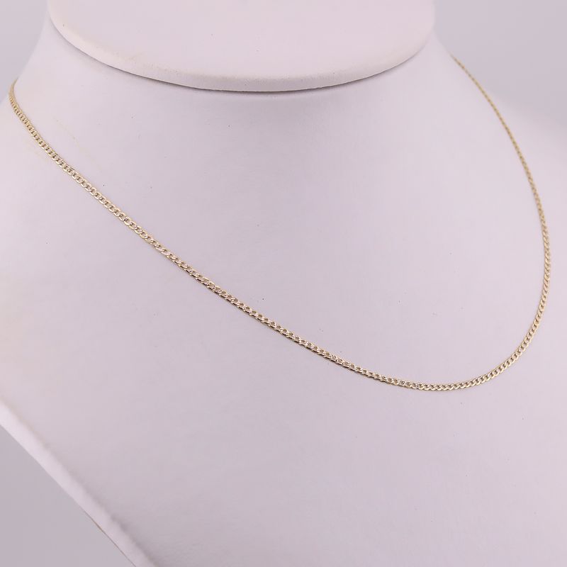 Cadena Eslabon Dimant. 10k 1.9g 55cm