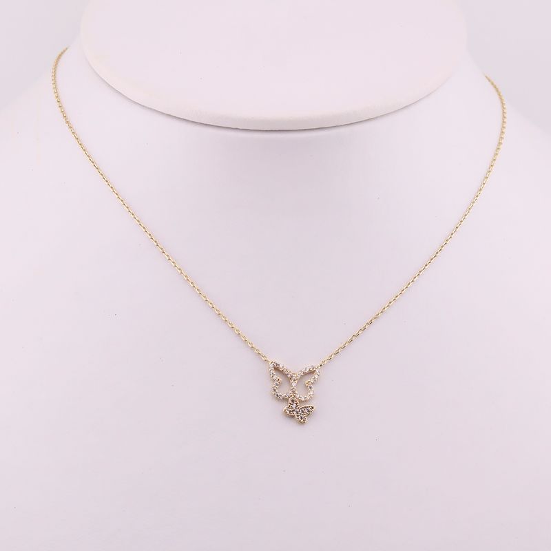 Gargantilla Mariposas C/p 10k 2.1g