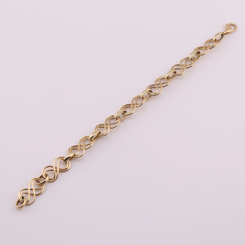 Pulso Infinito 14k 3.8 17cm