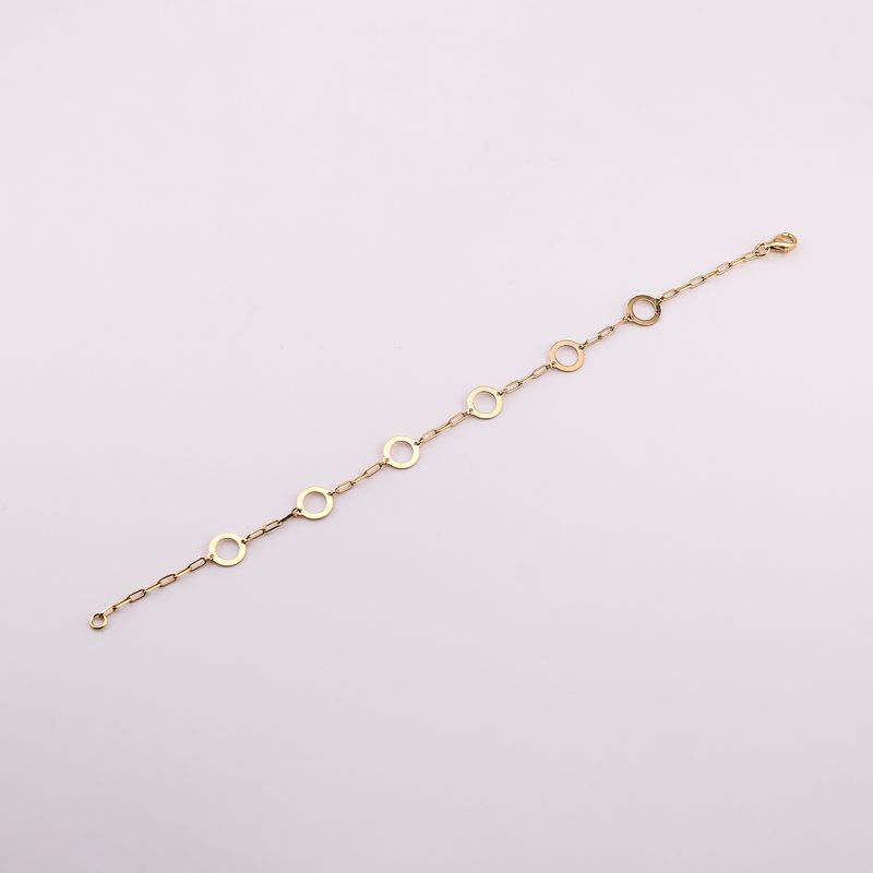 Pulsera Circ. Liso  14k 1.9g 17cm