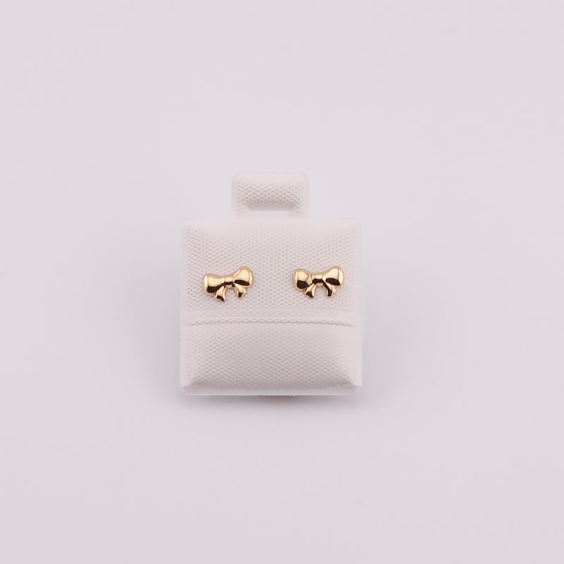 Broqueles Moñito Liso 10k 0.2g