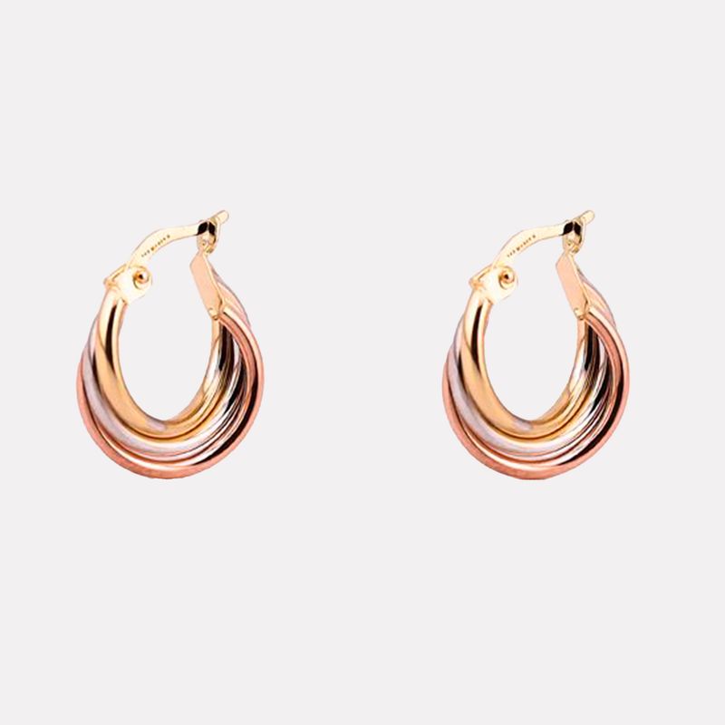 Arracadas Tres Tns Ch. 14K 1.6g