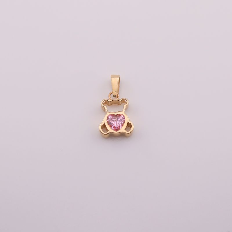 Dije Osito C/p Rosa 14k 1.5g